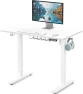Превью Electric Height Adjustable Sit to Stand Desk with Hanging Hooks and Cable Management — Standing Desk, SHW