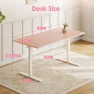 Превью Electric Height Adjustable Standing Desk, 48 Inch Pink Computer Desk for Women Girls, Sit Stand Table for Home, Office,... — Standing Desk, OffiGo