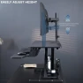 Превью Electric Height Adjustable Standing Desk Converter with Dual Monitor Stand — Standing Desk, VIVO