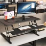 Превью Electric Standing Desk Converter with 38" Tabletop — Standing Desk, Mount-It!