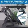 Превью Electric Standing Desk Converter with Dual Monitor Arms — Standing Desk, Mount-It!