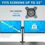 Превью Electric Standing Desk Converter with Dual Monitor Arms — Standing Desk, Mount-It!