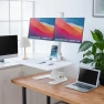Превью Electric Standing Desk Converter with Dual Monitor Mounts — Standing Desk, Mount-It!