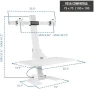 Превью Electric Standing Desk Converter with Dual Monitor Mounts — Standing Desk, Mount-It!