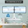 Превью Electric Standing Desk Converter with Dual Monitor Mounts — Standing Desk, Mount-It!