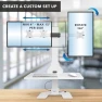 Превью Electric Standing Desk Converter with Dual Monitor Mounts — Standing Desk, Mount-It!