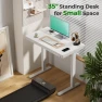 Превью Electric Standing Desk with Drawer, 35" x 20" Whole Piece Tabletop, Height Adjustable Desk with Storage & USB Ports — Standing Desk, JYLH JOYSEEKER