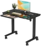 Превью Electric Standing Desk with Drawer, 35" x 20" Whole Piece Tabletop, Height Adjustable Desk with Storage & USB Ports — Standing Desk, JYLH JOYSEEKER