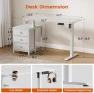 Превью Electric Standing Desk with Drawers — Standing Desk, REAHOME