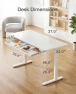 Превью Glass Standing Desk with Drawer — Standing Desk, Marsail