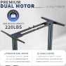 Превью Heavy Duty Dual Motor Electric Sit Stand Desk Frame — Standing Desk, VIVO
