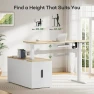 Превью L-Shaped Executive Standing Desk with File Cabinet — Standing Desk, Marsail