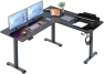Превью L Shaped Standing Desk with Charging Station — Standing Desk, KORGOL