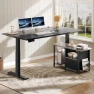 Превью L Shaped Standing Desk with Power Outlets — Standing Desk, YITAHOME