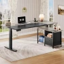Превью L Shaped Standing Desk with Power Outlets — Standing Desk, YITAHOME