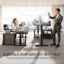 Превью L Shaped Standing Desk with Power Outlets — Standing Desk, YITAHOME