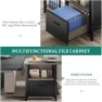 Превью L Shaped Standing Desk with Power Outlets — Standing Desk, YITAHOME