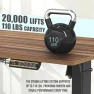 Превью Mobile Electric Height Adjustable Sit to Stand Desk with Drawer, Hanging Hooks and Cable Management — Standing Desk, Visit the SHW Store