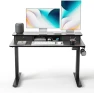 Превью 48 x 24 Inch Height Adjustable Electric Standing Desk with Double Drawer — Standing Desk, FEZIBO