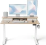 Превью 48 x 24 Inch Height Adjustable Electric Standing Desk with Double Drawer — Standing Desk, FEZIBO