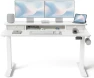 Превью 48 x 24 Inch Height Adjustable Electric Standing Desk with Double Drawer — Standing Desk, FEZIBO