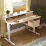 Превью 48 x 24 Inch Height Adjustable Electric Standing Desk with Double Drawer — Standing Desk, FEZIBO