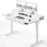 Превью 48" x 24" Standing Desk with Drawers, Height Adjustable Electric Workstation, Computer Sit Stand Up Table with Large... — Standing Desk, CubiCubi
