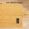 Превью 55" Bamboo Standing Desk, Dual Motor 3 Stages Adjustable Height Electric Computer Workstation with Wireless Charging,... — Standing Desk, FLEXISPOT