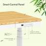 Превью 55" Bamboo Standing Desk, Dual Motor 3 Stages Adjustable Height Electric Computer Workstation with Wireless Charging,... — Standing Desk, FLEXISPOT