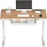 Превью 55" Bamboo Standing Desk, Dual Motor 3 Stages Adjustable Height Electric Computer Workstation with Wireless Charging,... — Standing Desk, FLEXISPOT