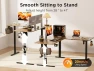 Превью 55x45 Inches Reversible L Shaped Standing Desk with Cup Holder — Standing Desk, WALKINGDESK