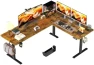 Превью 55x45 Inches Reversible L Shaped Standing Desk with Cup Holder — Standing Desk, WALKINGDESK