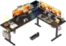 Превью 55x45 Inches Reversible L Shaped Standing Desk with Cup Holder — Standing Desk, WALKINGDESK