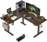 Превью 55x45 Inches Reversible L Shaped Standing Desk with Cup Holder — Standing Desk, WALKINGDESK