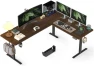 Превью 55x45 Inches Reversible L Shaped Standing Desk with Cup Holder — Standing Desk, WALKINGDESK