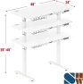Превью Electric Height Adjustable Standing Desk with Drawer, Memory Preset and Cable Management Tray — Standing Desk, SHW