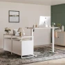 Превью Electric L Shaped Standing Desk with Storage — Standing Desk, FEZIBO