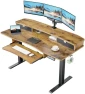 Превью Electric Standing Desk with 2 Drawers & Large Keyboard Tray — Standing Desk, HUANUO
