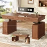 Превью Farmhouse Electric Standing Desk with 3 Drawers — Standing Desk, SEDETA