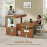 Превью Farmhouse Electric Standing Desk with 3 Drawers — Standing Desk, SEDETA