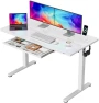 Превью Glass Standing Desk with Drawers and USB Charging — Standing Desk, Furmax