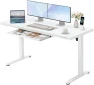 Превью Glass Standing Desk with Drawers and USB Charging — Standing Desk, Furmax