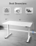 Превью Height Adjustable Electric Stand up Desk with Splice Board — Standing Desk, Zontera