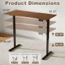 Превью Solid Wood Electric Standing Desk — Standing Desk, YAZIFIRSTLY