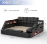Превью King Size Smart Multifunctional Bed Frame — Smart Bed, AF ARTISAN FURNITURE