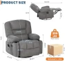 Превью Oversized Wide Recliner Chair with Heat and Vibration Massage — Massage Chairs, GarveeHome