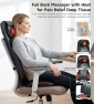 Превью Shiatsu Neck and Back Massager for Chair with Heat, 2 Interchangeable Attachments Full Back Massage Pad Deep Tissue,... — Massage Chairs, RQH