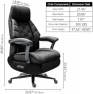 Превью Big and Tall Office Chair 500lbs - Leather Power Recliner with Massage, Heating & Ventilation, Ergonomic High Back Desk... — Smart Chairs, Kinnls