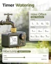 Превью Brass Sprinkler Timer 2 Zone, IP66 Waterproof Programmable Water Hose Timer 2 Outlet with Large Display — Irrigation System, Diivoo
