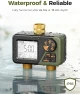 Превью Brass Sprinkler Timer 2 Zone, IP66 Waterproof Programmable Water Hose Timer 2 Outlet with Large Display — Irrigation System, Diivoo